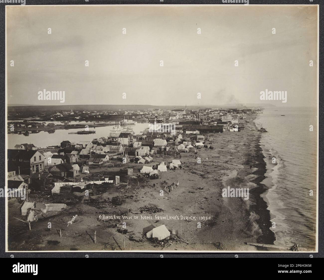 Beverly Bennett Dobbs, Birds Eye View Of Nome, 1903, Gelatin Silver ...