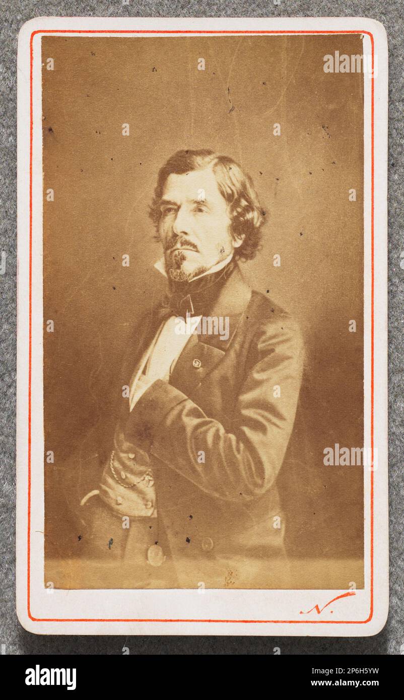 Nadar, Eugène Delacroix, CartedeVisite, 1858, albumen print from