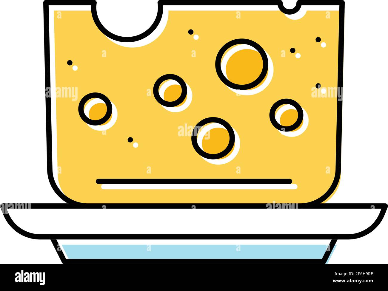 cheese milk product dairy color icon vector illustration Stock Vector ...