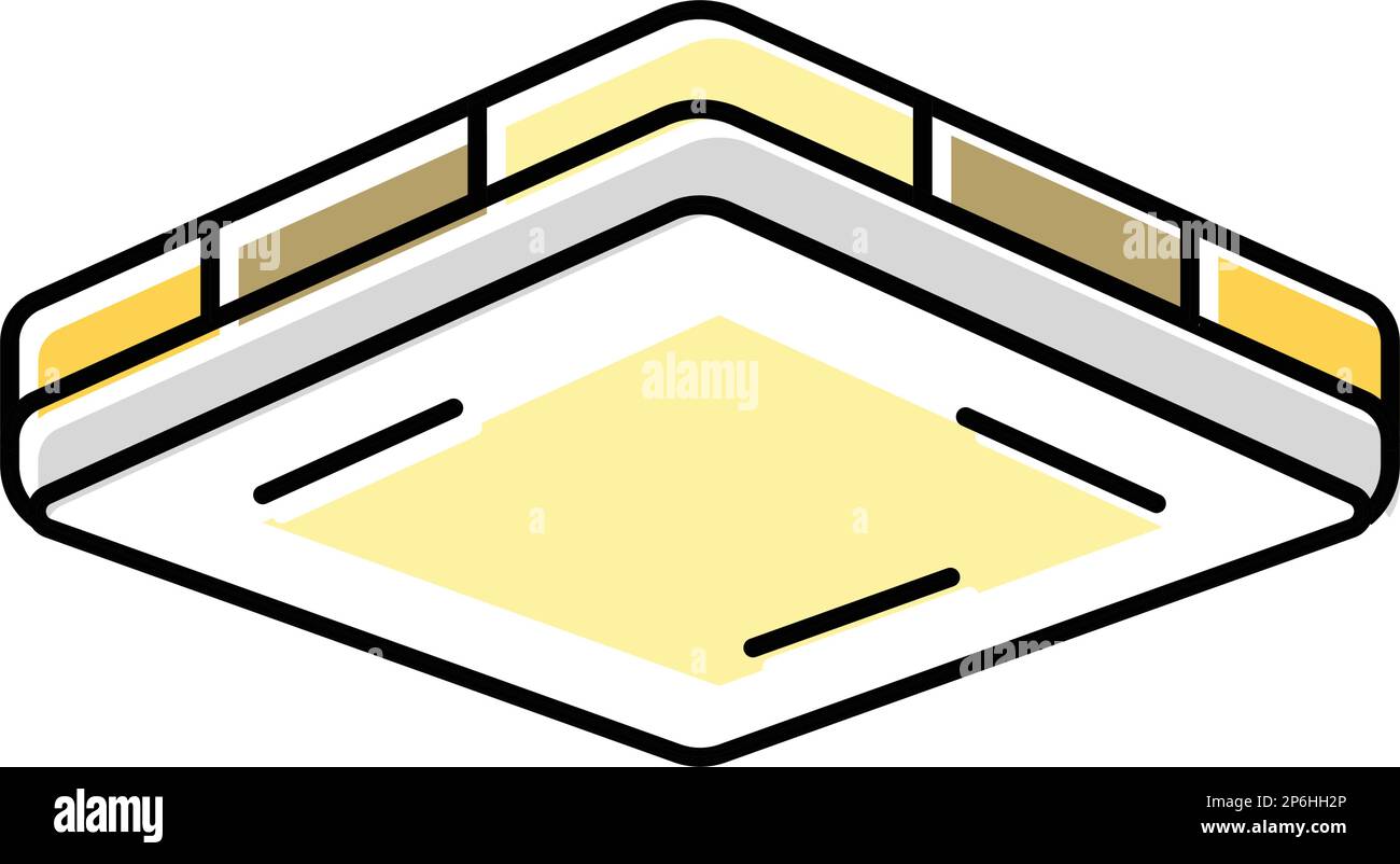 contemporary lamp ceiling color icon vector illustration Stock Vector ...