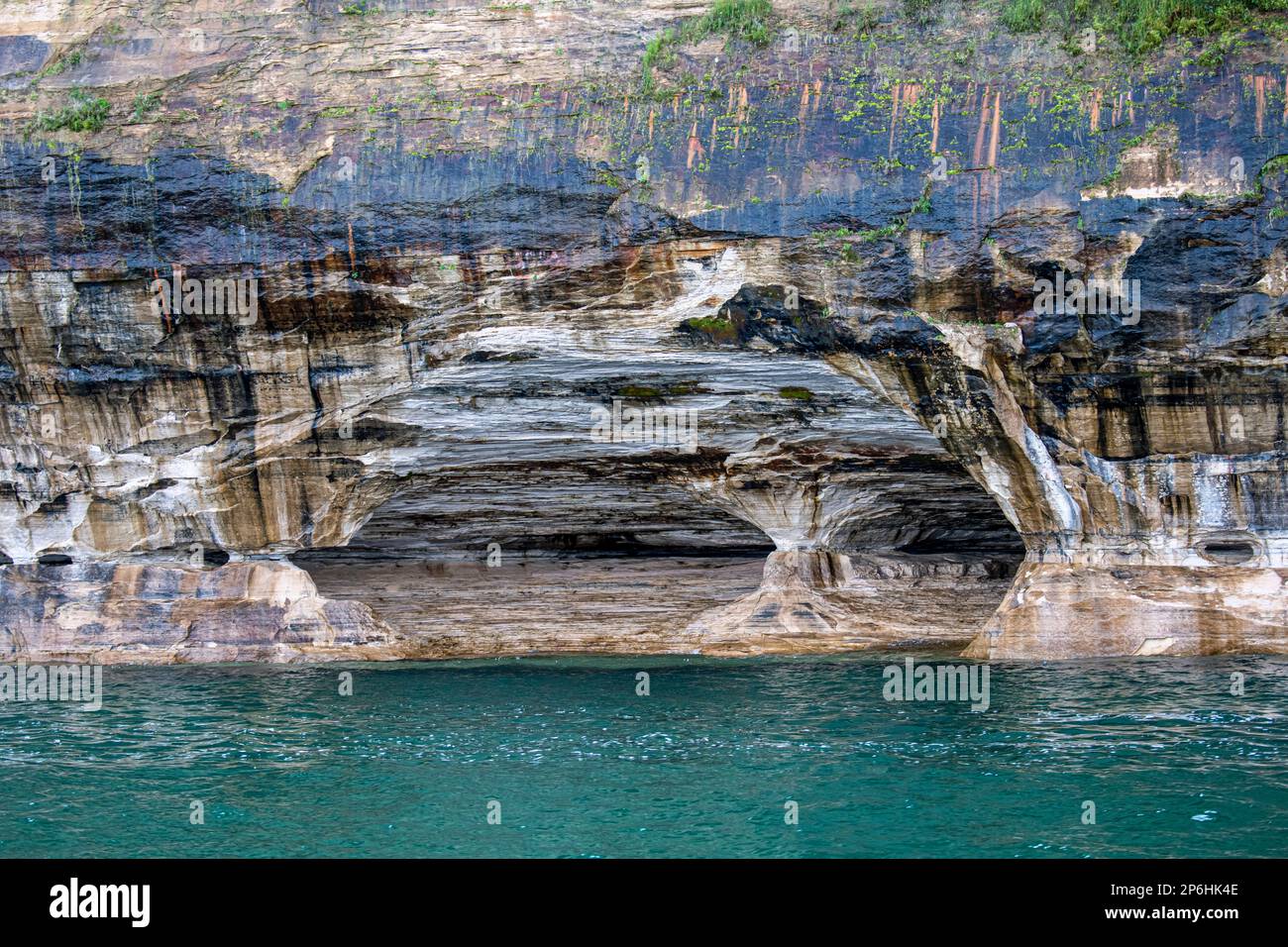 Munising, Michigan. Pictured Rocks National Lakeshore on Lake Superior
