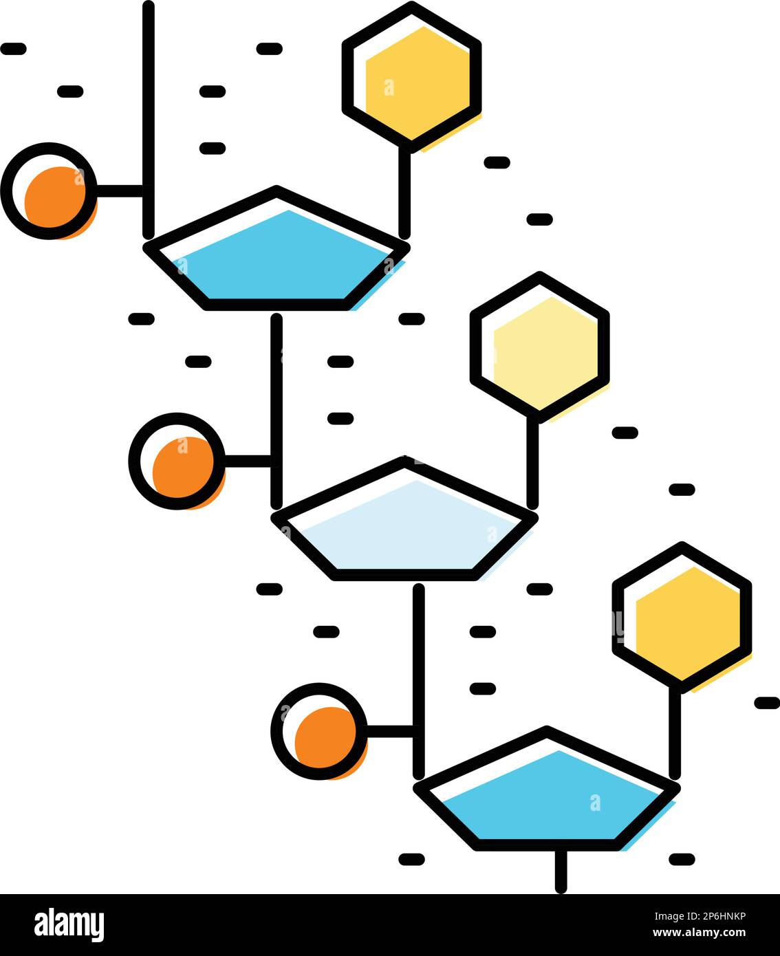 health molecular structure color icon vector illustration Stock Vector ...