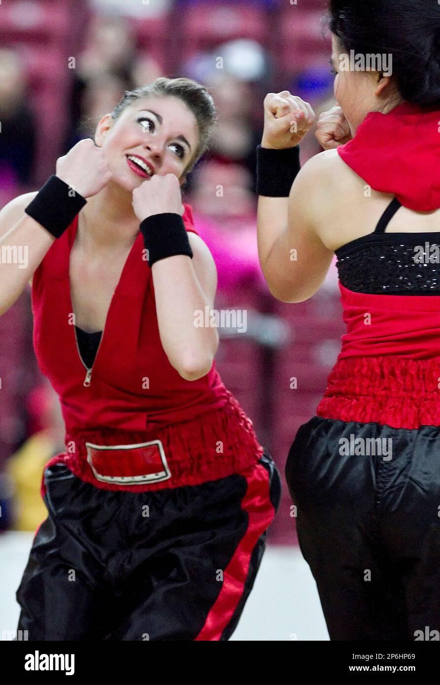 The Thomas Jefferson High School dance group performs a boxingthemed