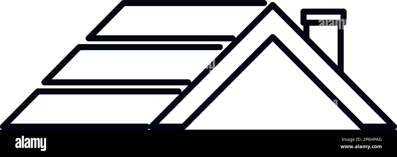 House roof icon Black and White Stock Photos & Images - Alamy