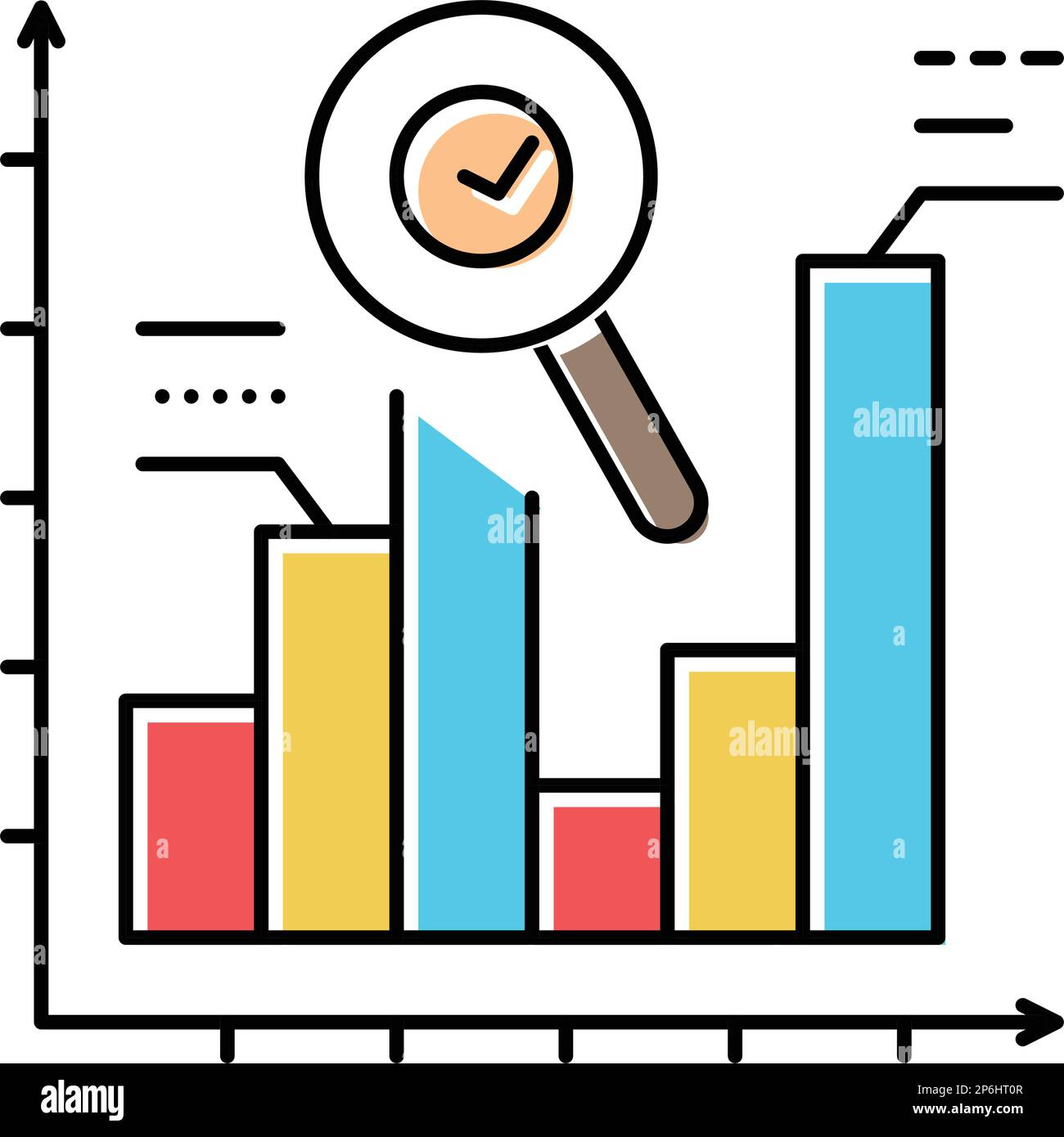 review progress color icon vector illustration Stock Vector Image & Art