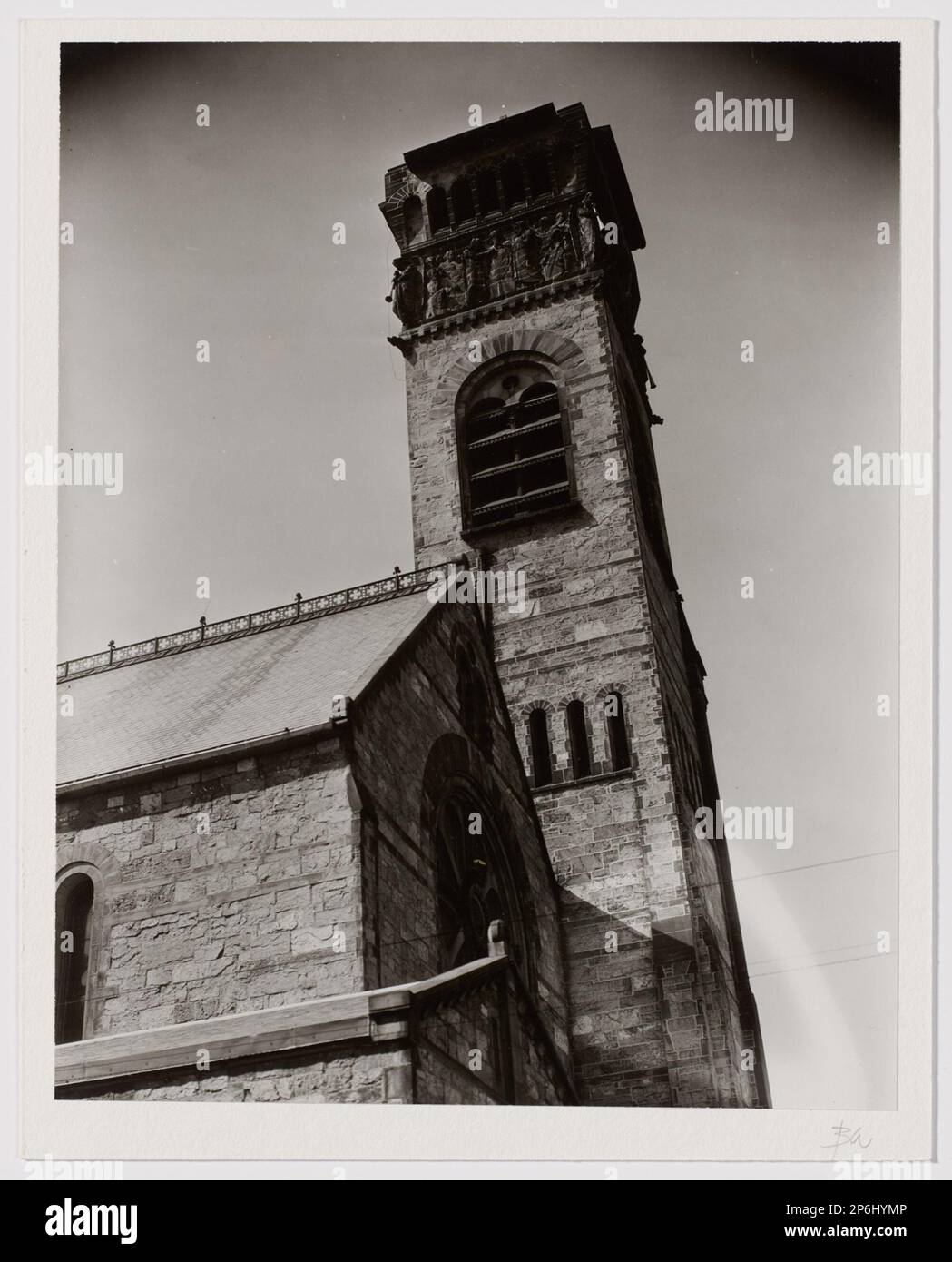 Berenice Abbott, Brattle Square Church, Cambridge, MA , 1934, printed 1982, gelatin silver print. Stock Photo