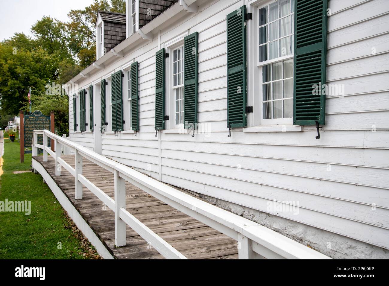 Mackinac Island, Michigan. The Biddle house which is probably the