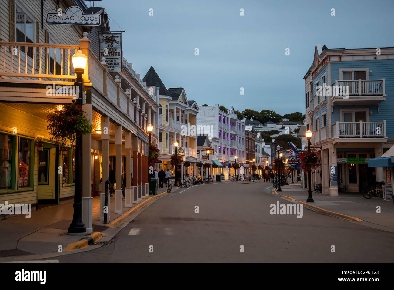 Mackinac Island, Michigan. Only horses and bicycles allowed on the