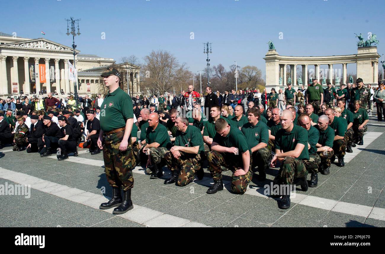 More than a hundred new members of the controversial paramilitary group ...