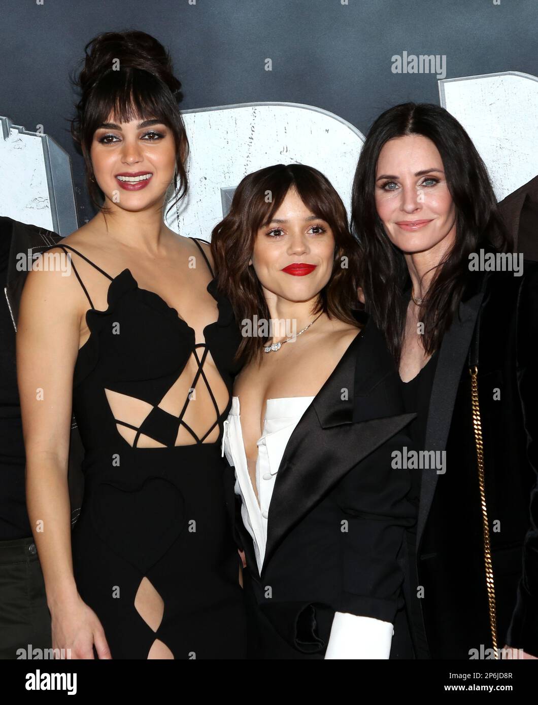 New York City, NY, March 6, 2023, Jenna Ortega, Melissa Barrera and ...