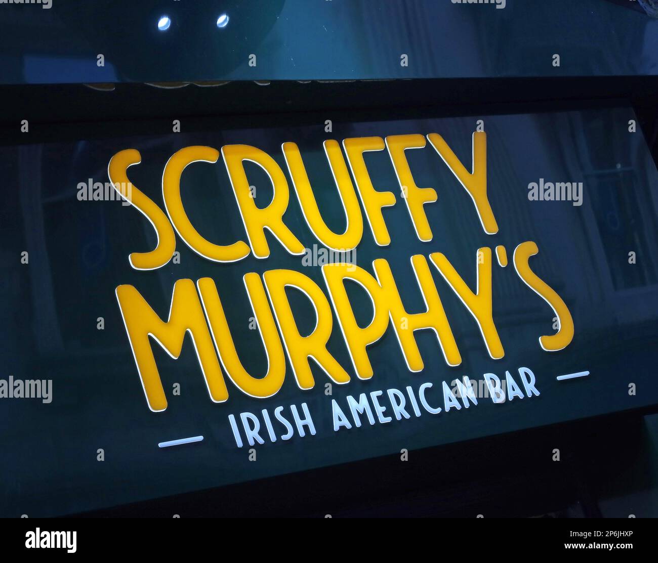 Scruffy Murphy's Irish American Bar, 25 Harrington St, Liverpool, Merseyside, England, UK,  L2 9QA Stock Photo