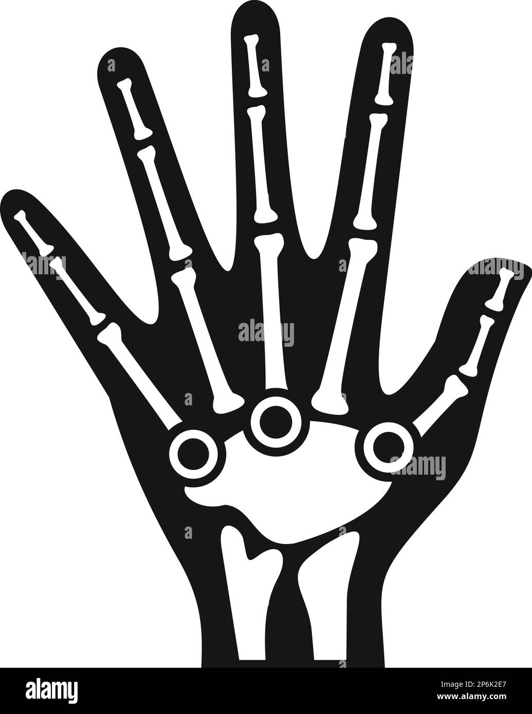 Hand arthritis icon simple vector. Medical disease. Body rheumatism
