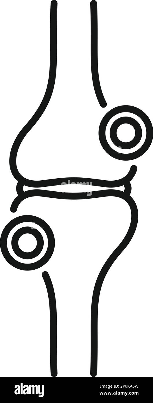 Bone pain icon outline vector. Medical body. Skeleton food Stock Vector