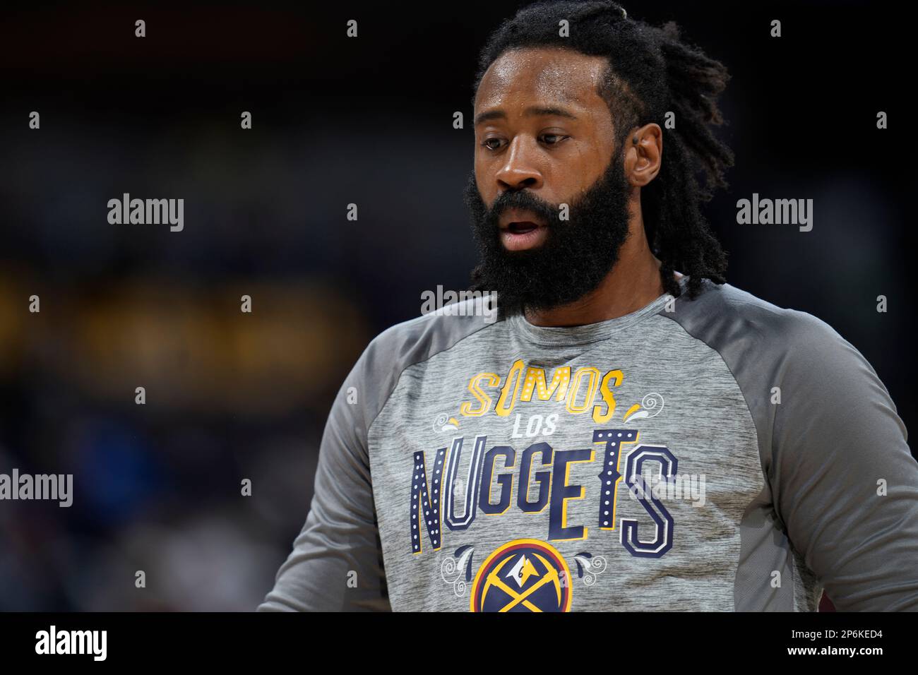 Denver Nuggets center DeAndre Jordan (6) in the first half of an NBA ...