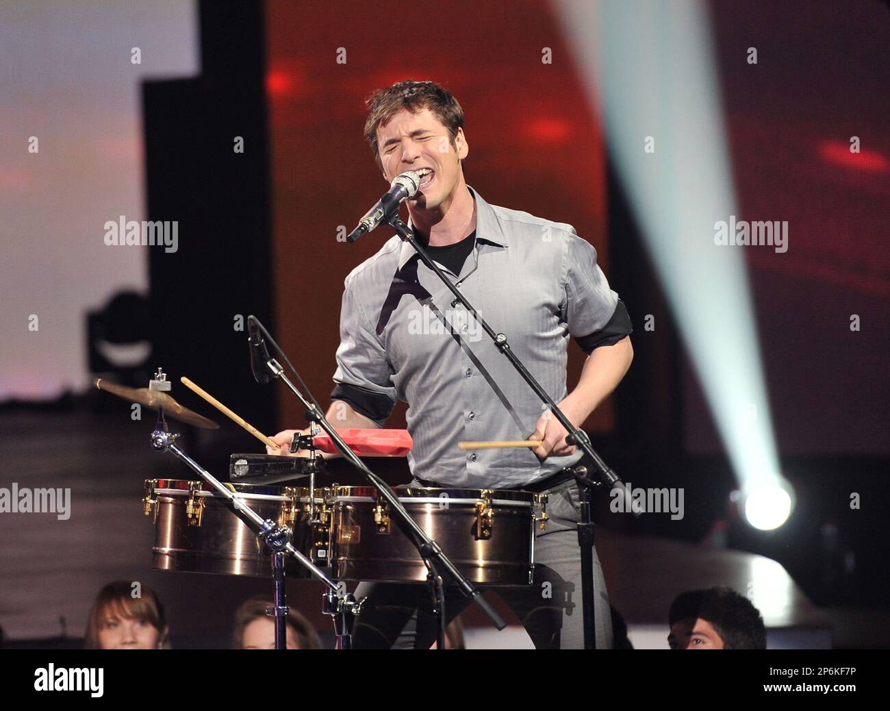 HOLLYWOOD, CA FEBRUARY 28 Top 12 contestant Reed Grimm performs on