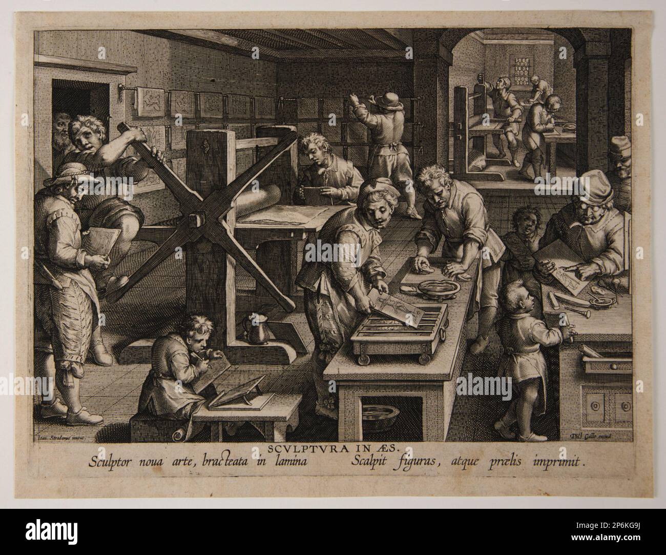 Philips Galle, Sculptura in æs (The Invention of Copper Engraving), c
