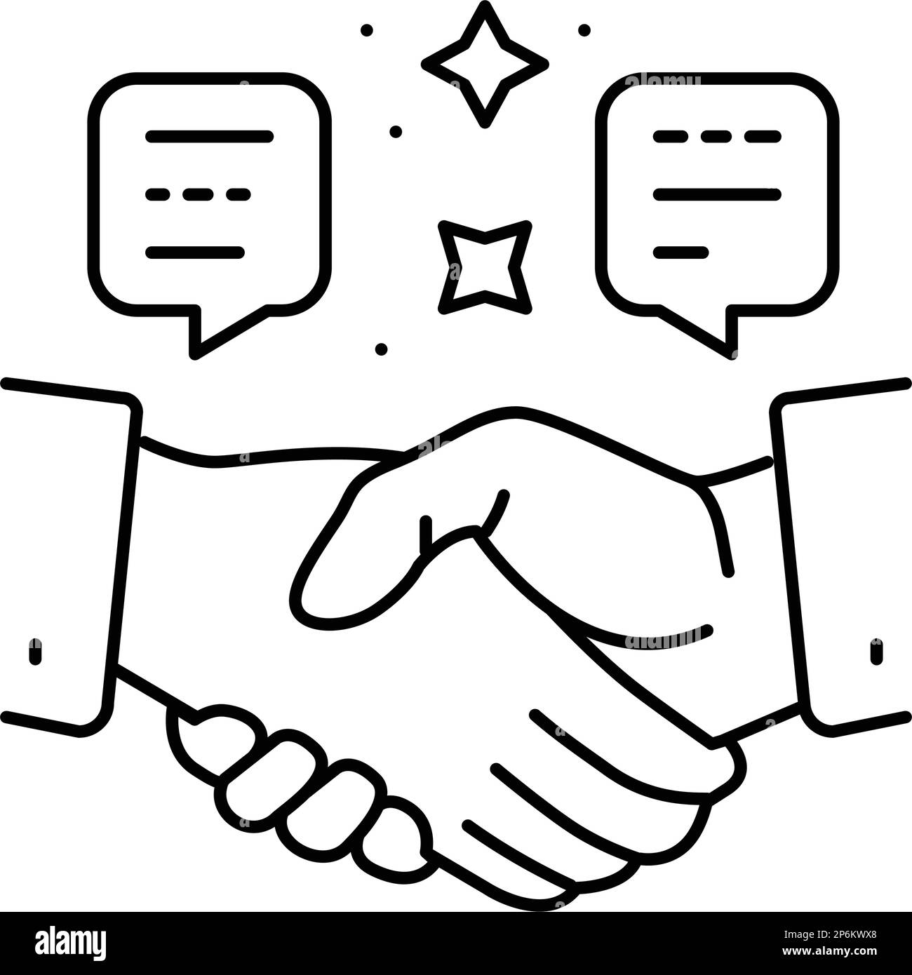 work with a coach line icon vector illustration Stock Vector Image ...