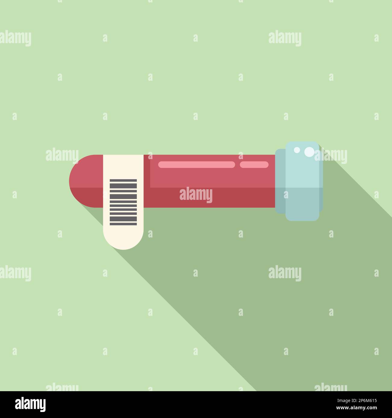 Blood test icon flat vector. Corona test. Check sample Stock Vector ...