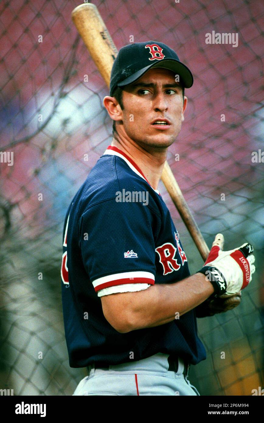 Nomar Garciaparra of the Boston Red Sox during a game at Anaheim