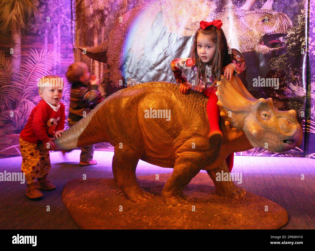 "Dinosaurs Land of Fire and Ice" opened Saturday, Feb. 11, 2012 at the