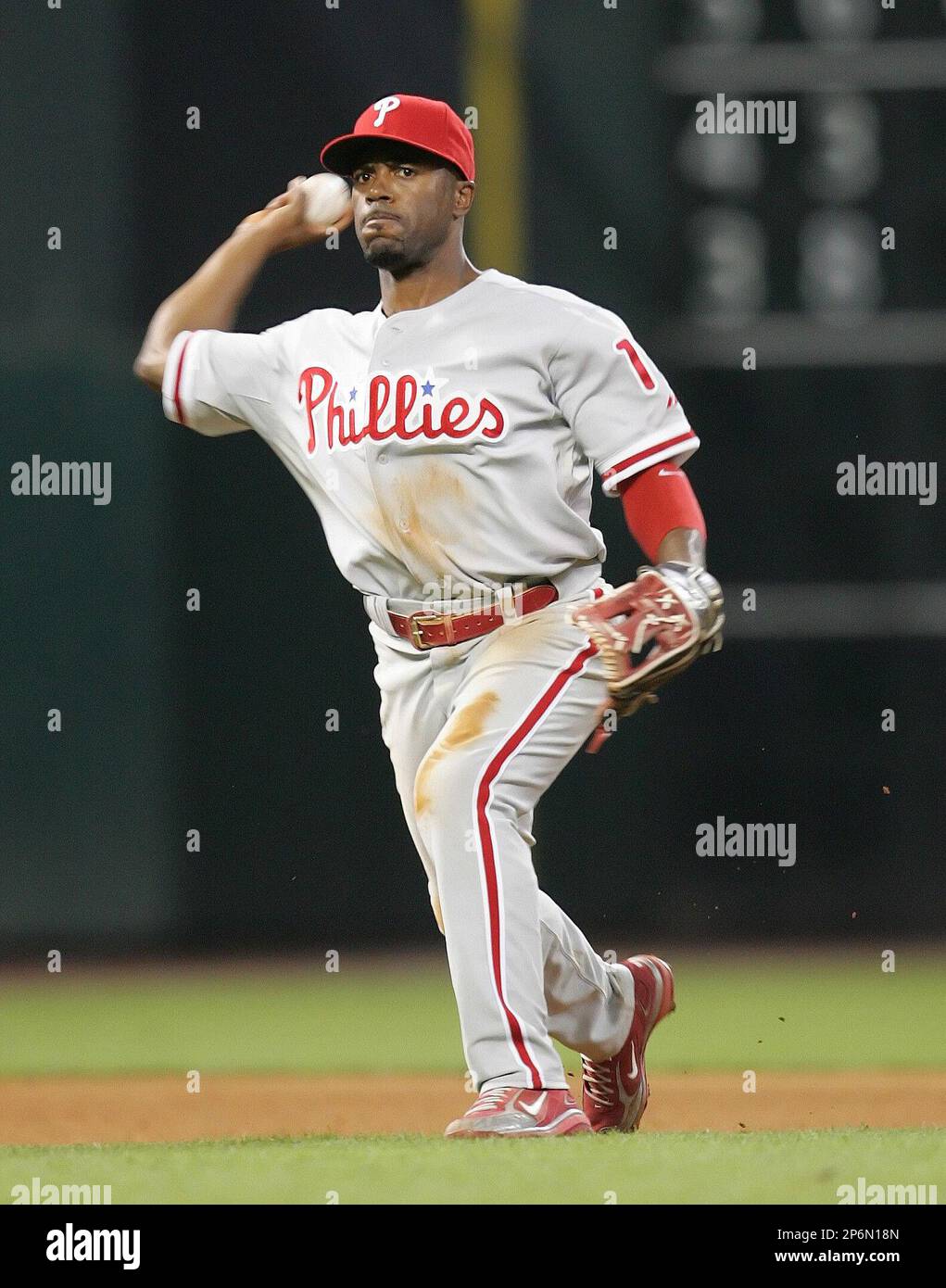 Philadelphia Phillies SS Jimmy Rollins on Thursday May 22nd at Minute Maid  Park in Houston, Texas. (Andrew Woolley/Four Seam Images via AP Images  Stock Photo - Alamy