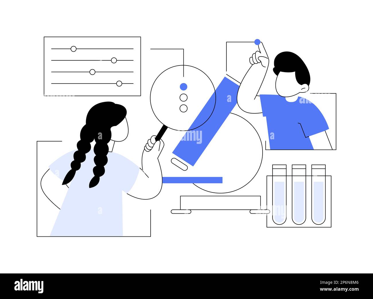 Science camp abstract concept vector illustration Stock Vector Image