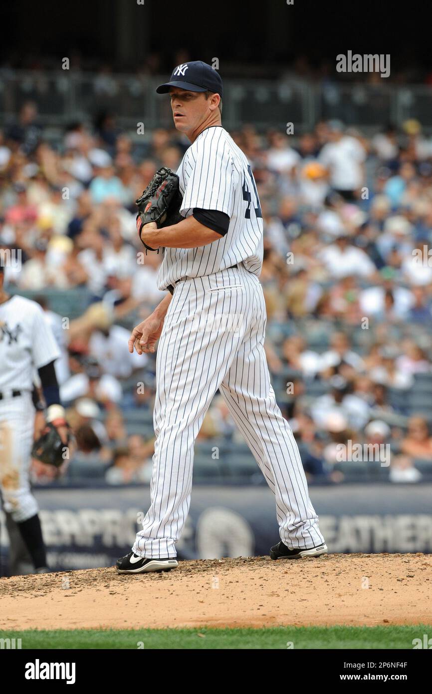 New York Yankees pitcher Scott Proctor #41 during a game against the  Baltimore Orioles at Yankee Stadium on September 5, 2011 in Bronx, NY.  Yankees defeated Orioles 11-10. (Tomasso DeRosa/Four Seam Images