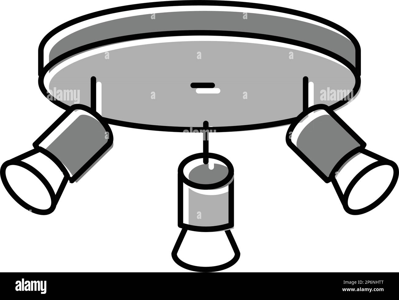 apartment lamp ceiling color icon vector illustration Stock Vector ...