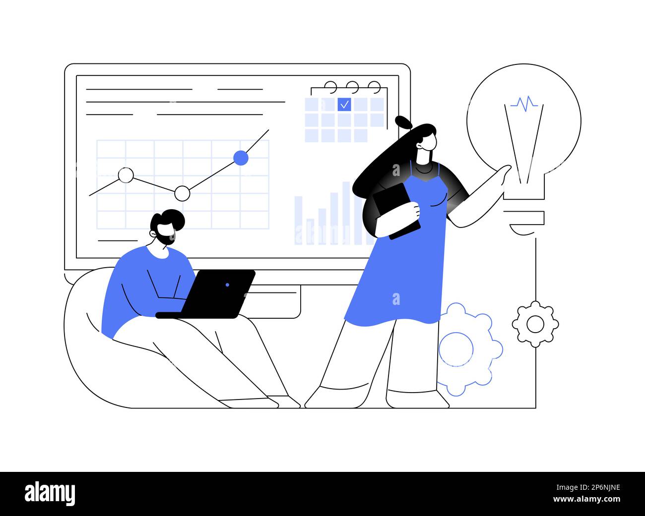 Project initiation abstract concept vector illustration Stock Vector ...