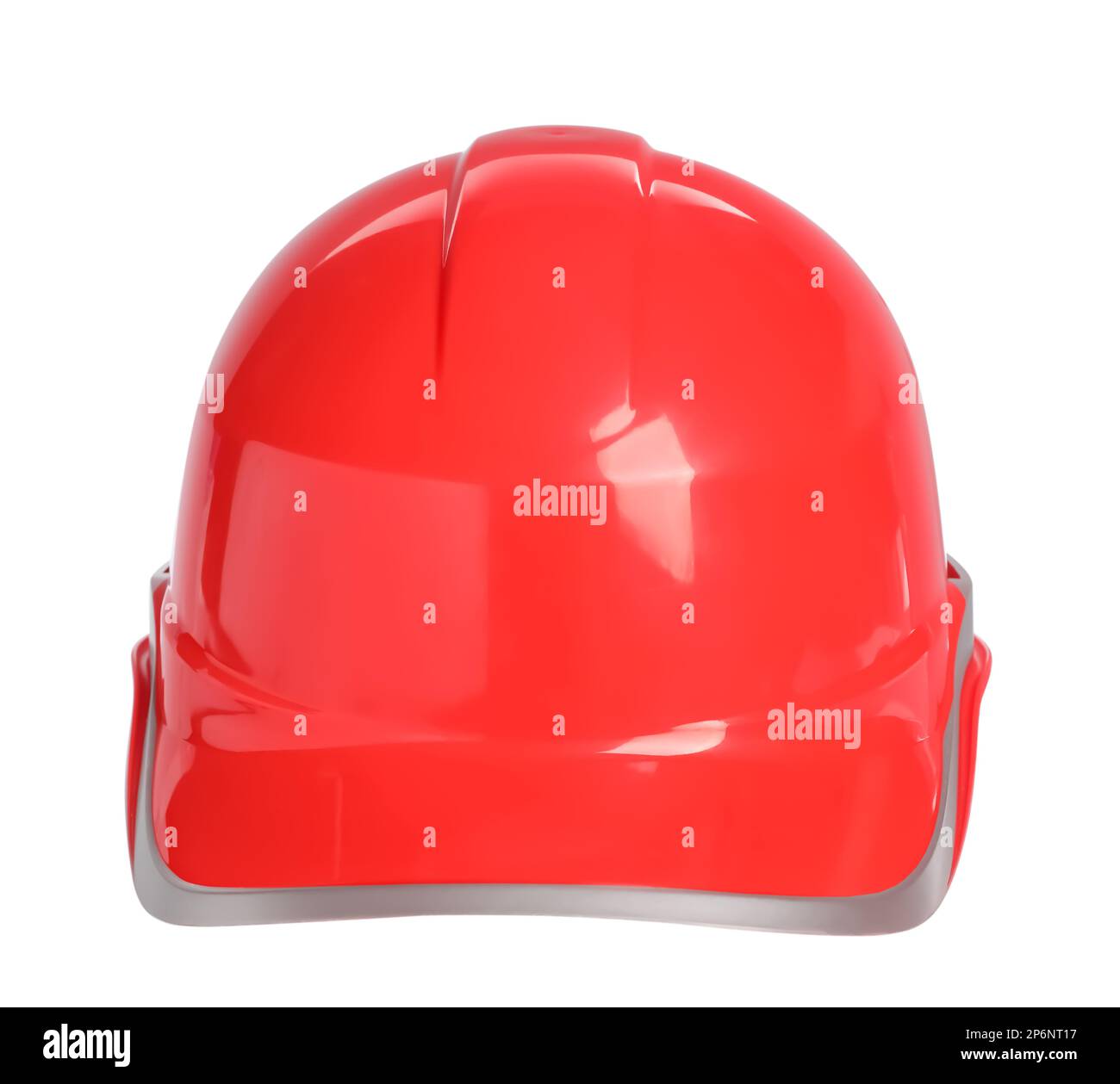 Red hard hat isolated on white. Safety equipment Stock Photo Alamy