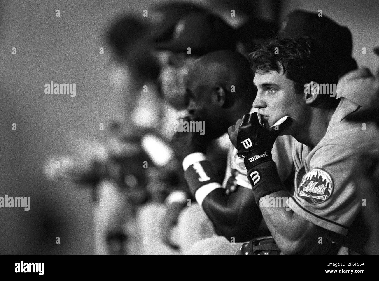 Jeff Bagwell of the Houston Astros before a 1999 Major League Baseball  season game against the Los Angeles Dodgers in Los Angeles, California.  (Larry Goren/Four Seam Images via AP Stock Photo 