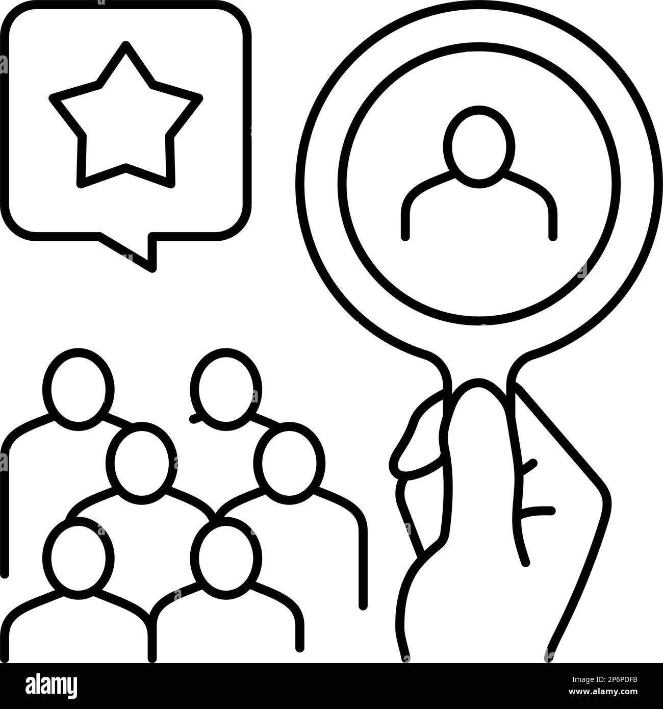 Be role model icon Black and White Stock Photos & Images - Alamy 