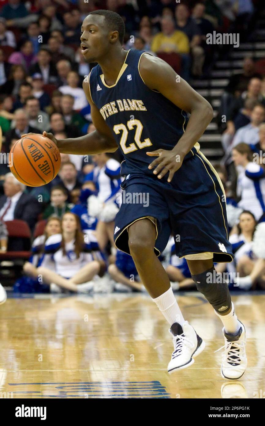 January 25 2012 Notre Dame Fighting Irish guard Jerian Grant 22 in action with the ball during the NCAA basketball game between the Notre Dame Fighting Irish and the Seton Hall Pirates