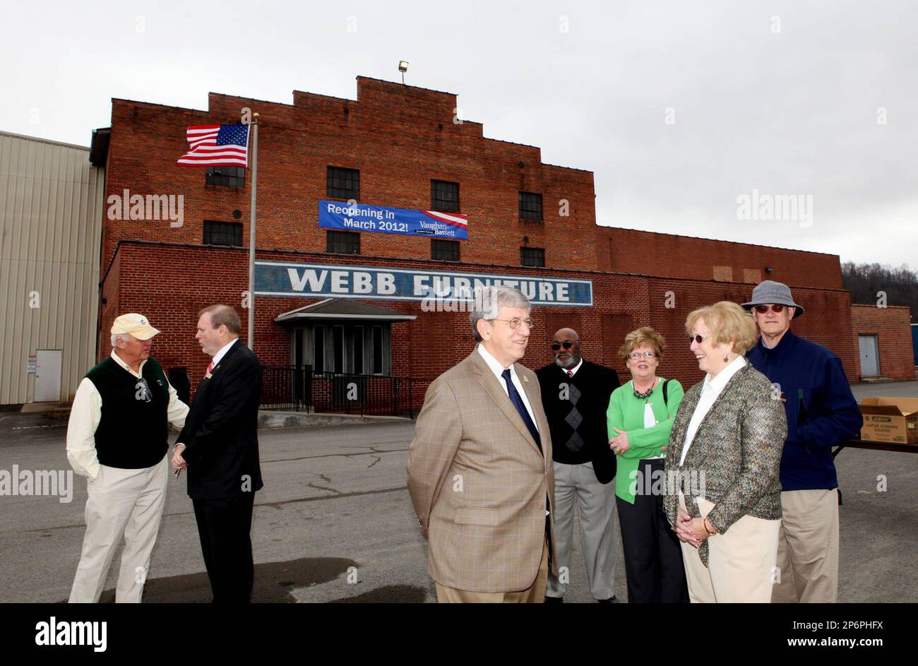 From left, John D. Bassett, III,Chairman of the Board of Vaughan