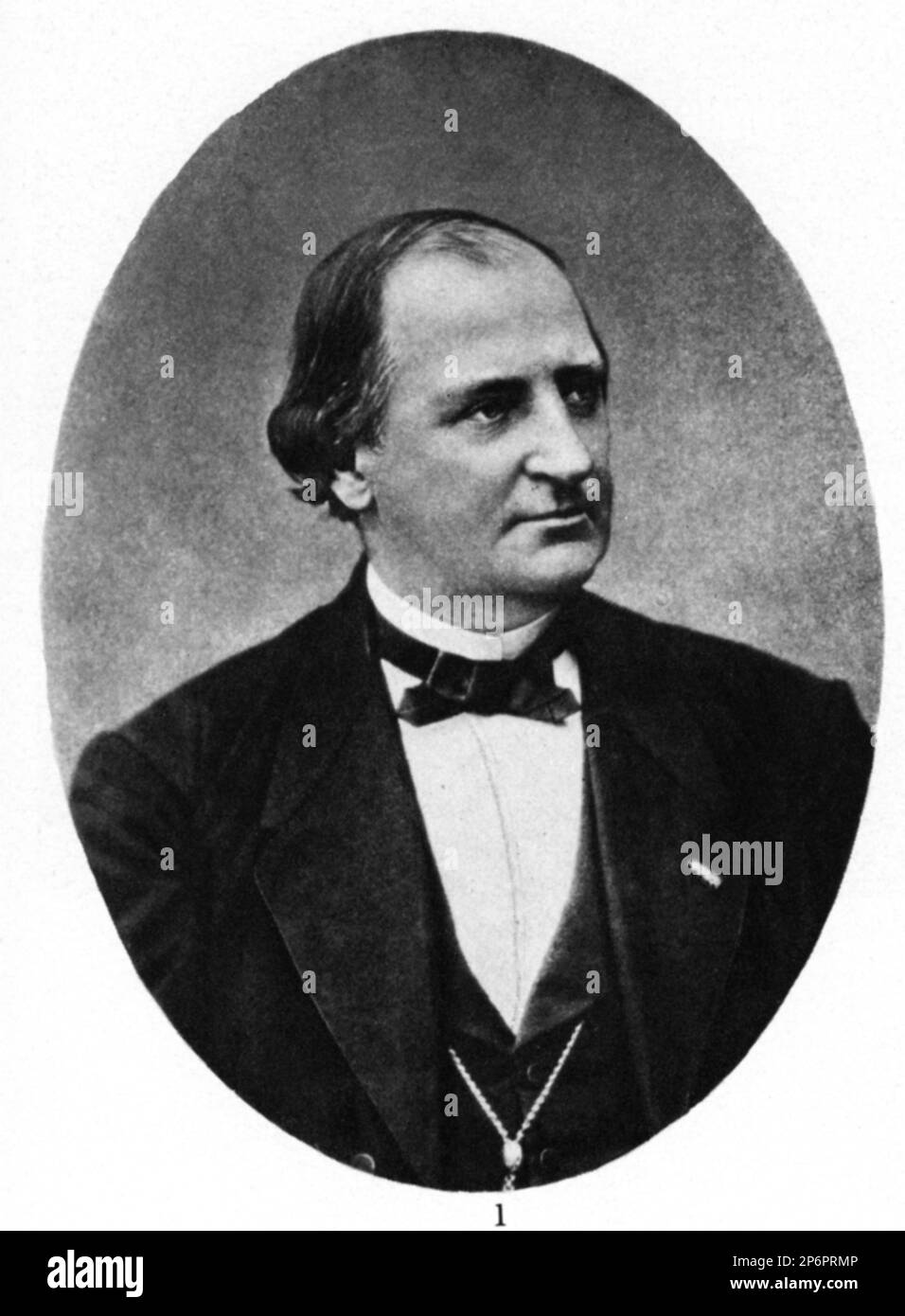 1870 c, GERMANY : The german  conductor and music composer FRANZ ABT  ( 1819- 1885 ) . He wrote over 600 works and made a successful tour through America in 1872 . Photo by Paul Klemann , Haanover , Germany - DIRETTORE D' ORCHESTRA - COMPOSITORE - OPERA LIRICA - CLASSICA - CLASSICAL - PORTRAIT - RITRATTO - MUSICISTA - MUSICA  papillon - CRAVATTA - TIE - -- ARCHIVIO GBB Stock Photo