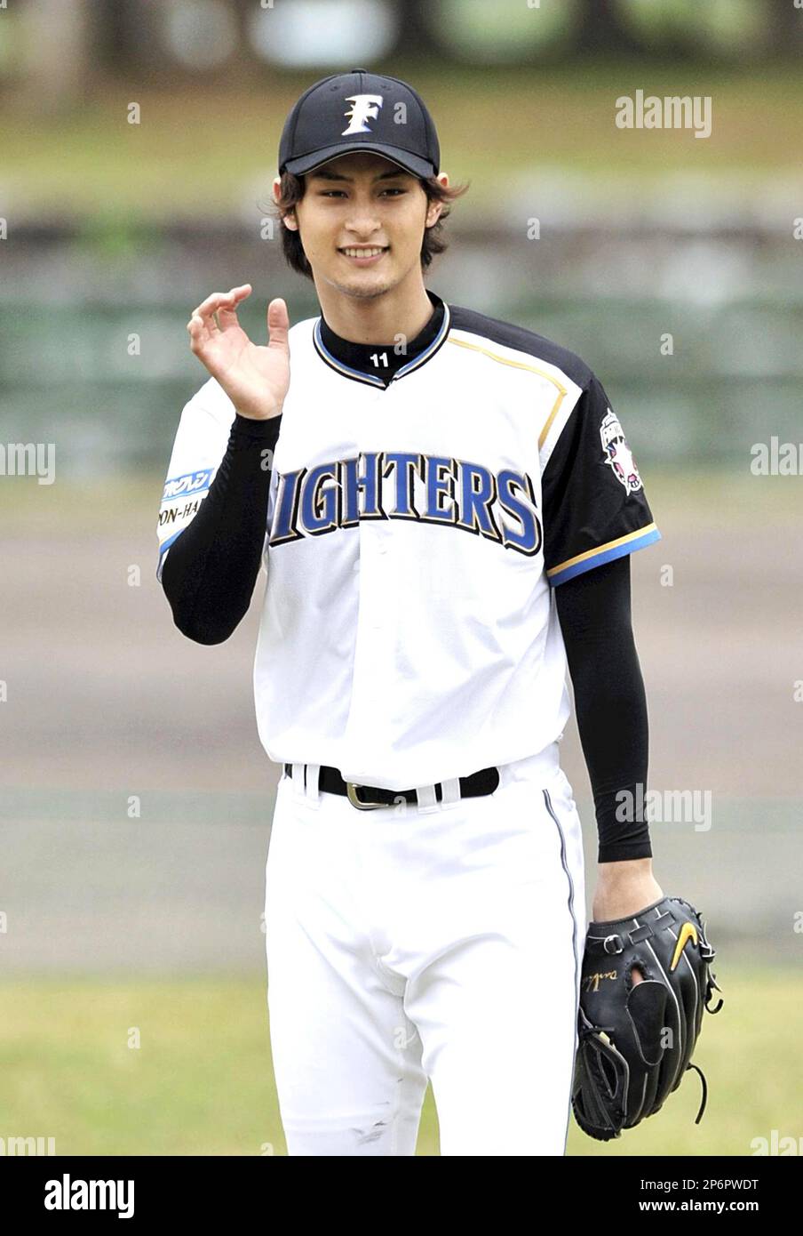 File-Yu Darvish, 25-year-old Japanese pitcher of Nippon Ham Fighters ...