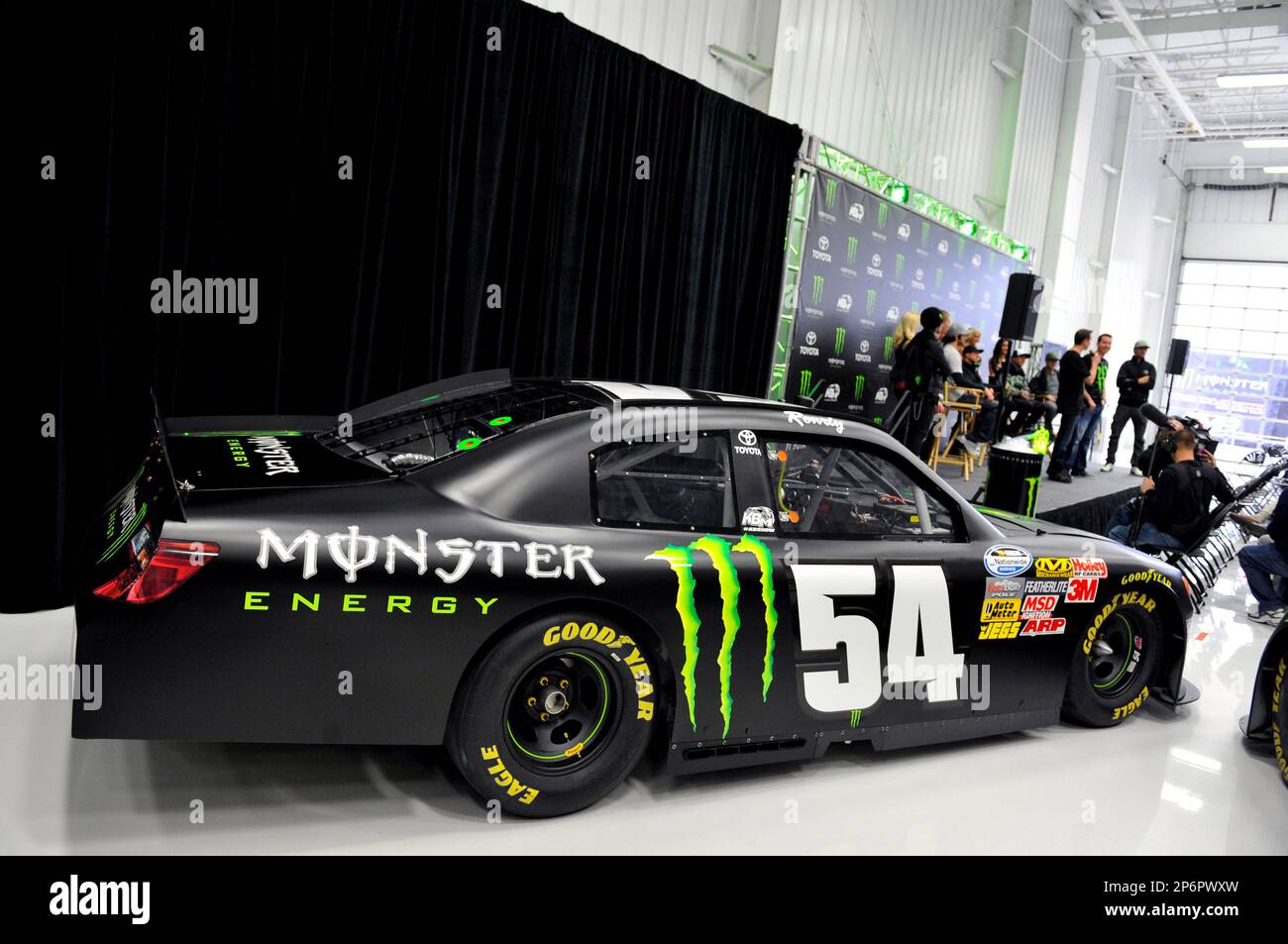 Kyle Busch and Kurt Busch at the Monster Energy Drink sponsorship