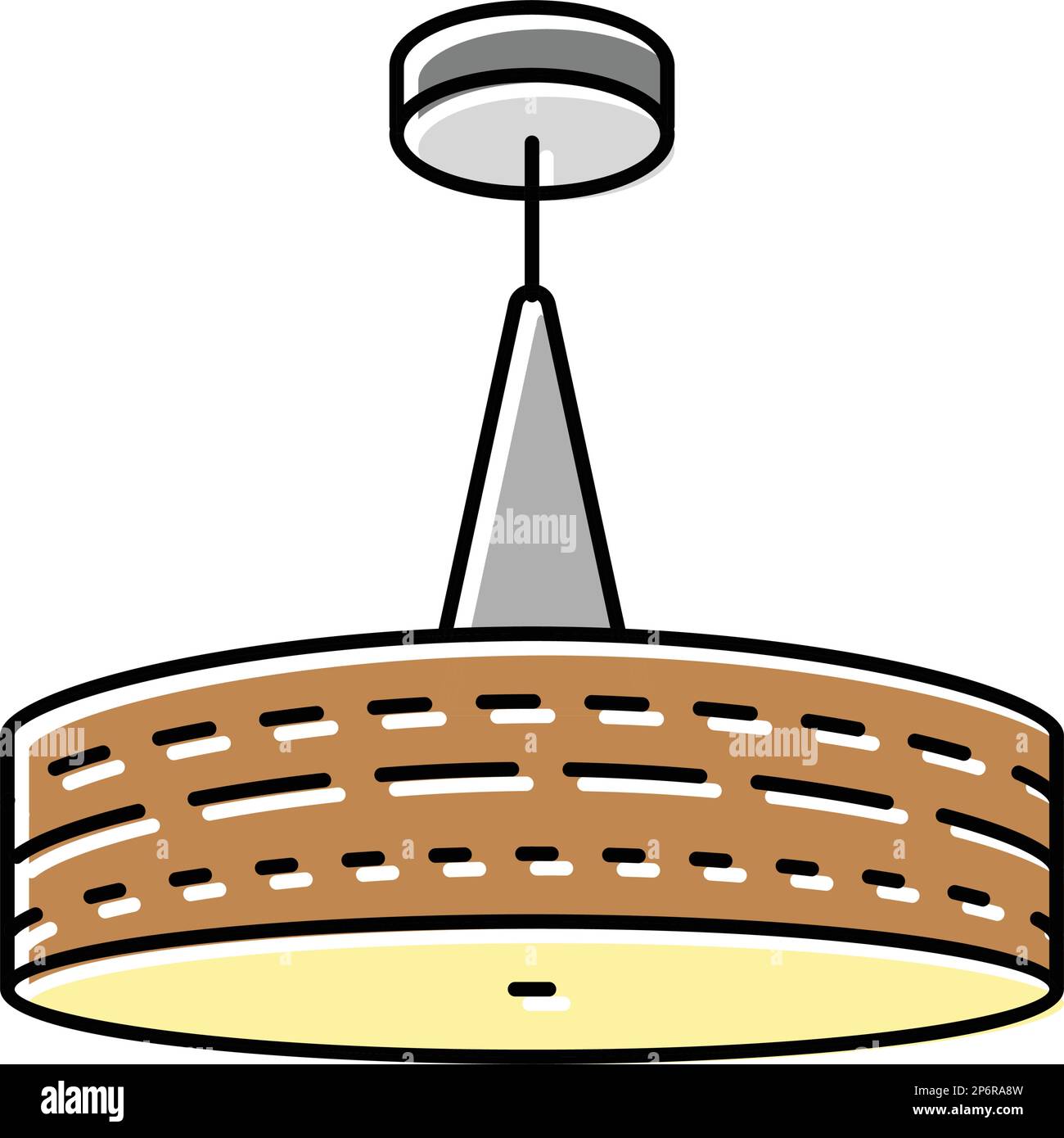 interior lamp ceiling color icon vector illustration Stock Vector Image ...