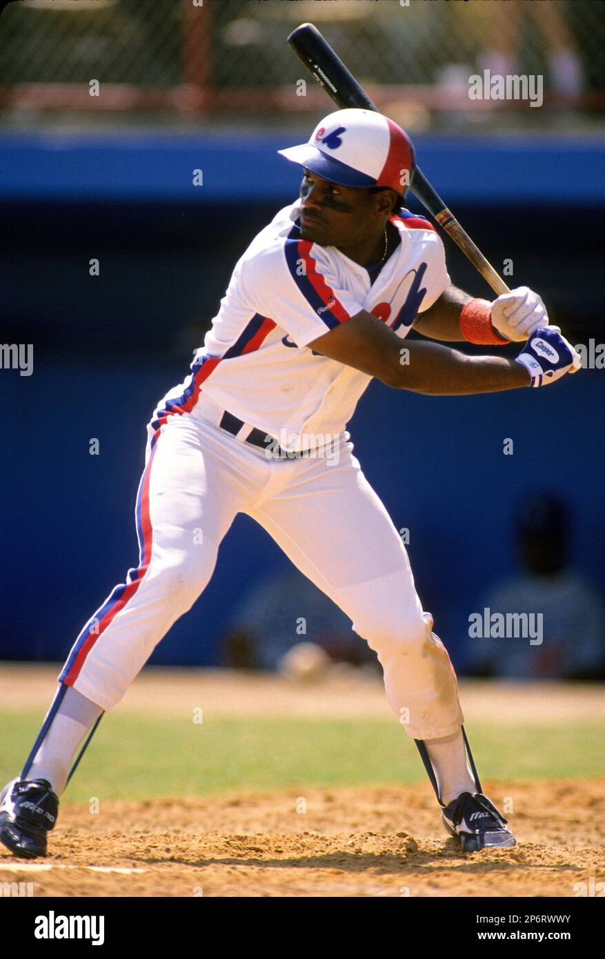 Montreal Expos Tim Raines in a game at West Palm Beach Municipal