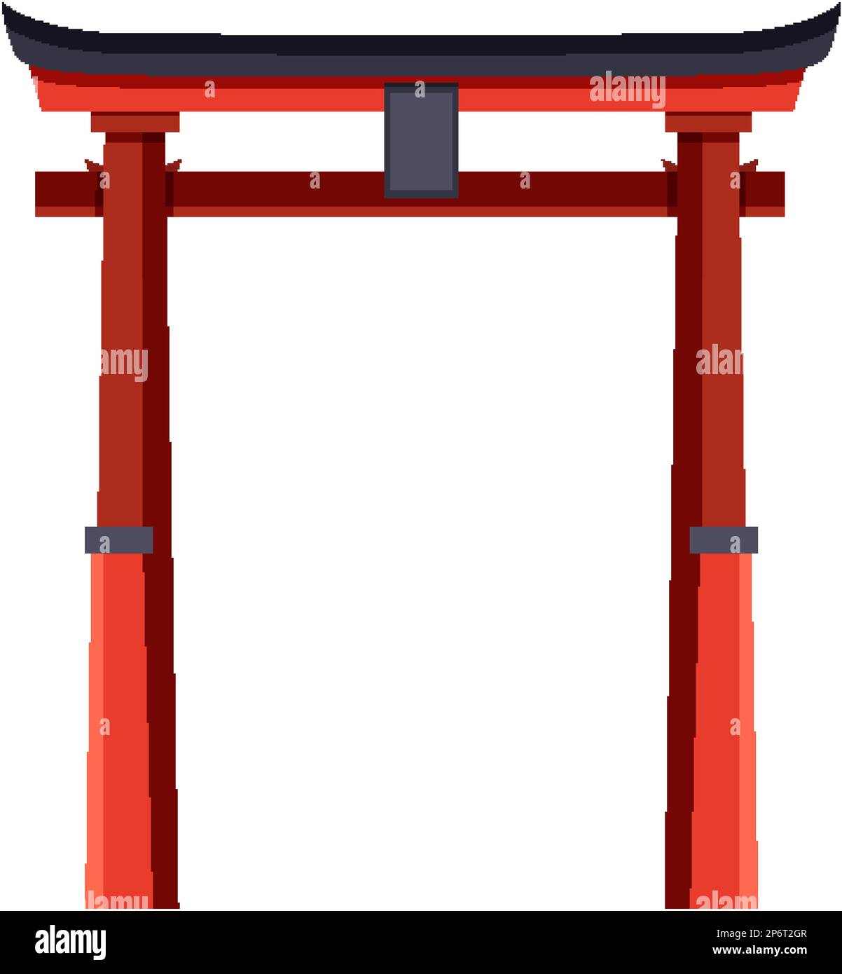 Torii Japanese Gate Vector illustration Stock Vector Image & Art Alamy