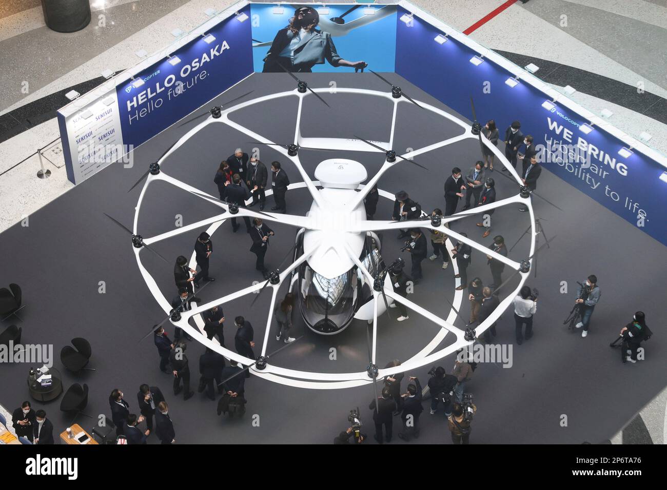 Volocopter, the pioneer of urban air mobility (UAM), shows a fullscale