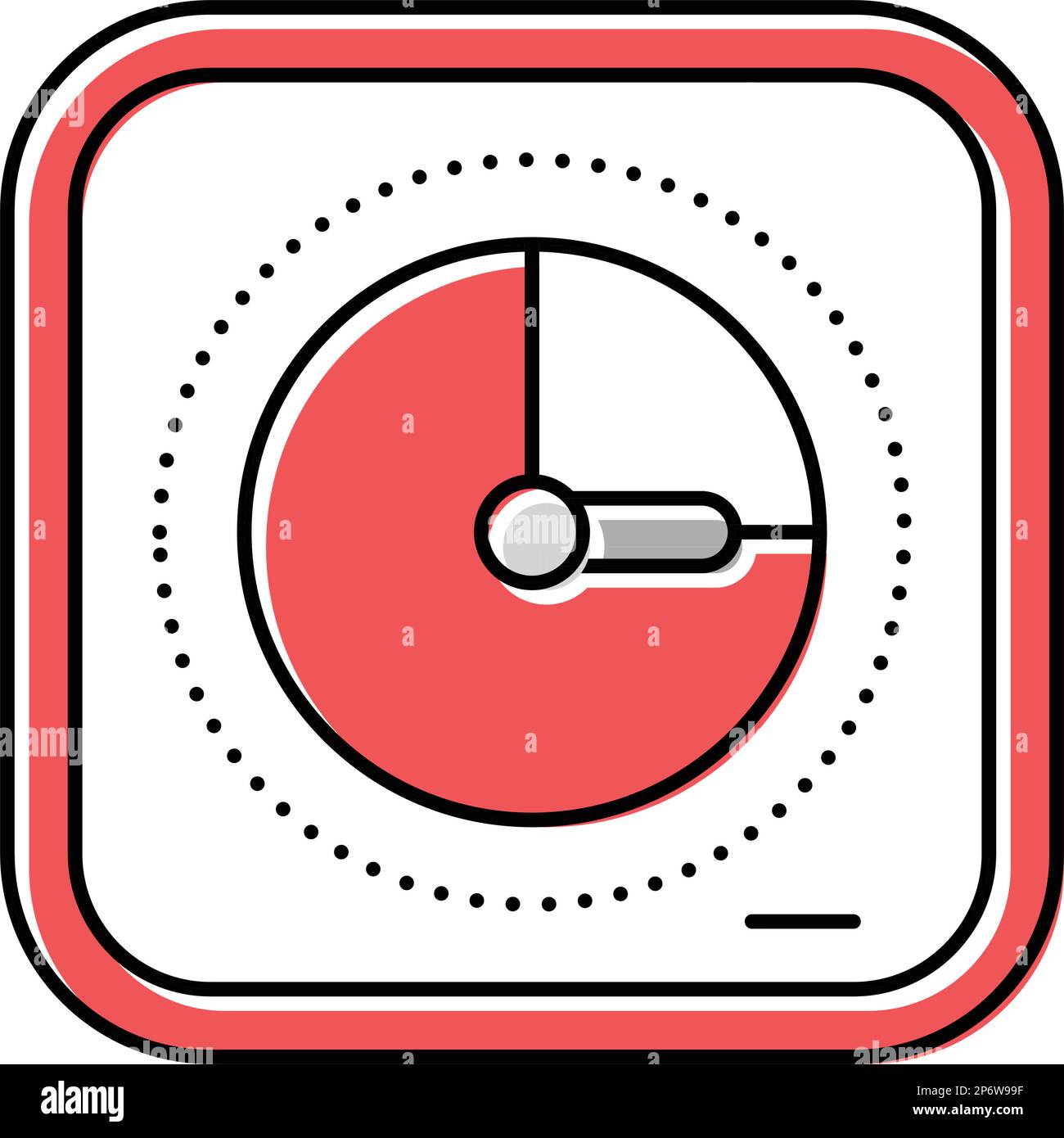 desk timer kitchen cookware color icon vector illustration Stock Vector ...