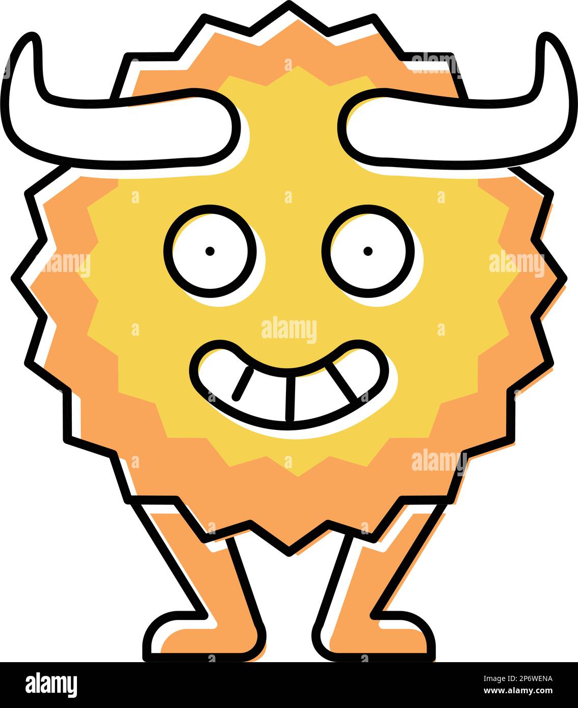 funny monster funny color icon vector illustration Stock Vector Image ...