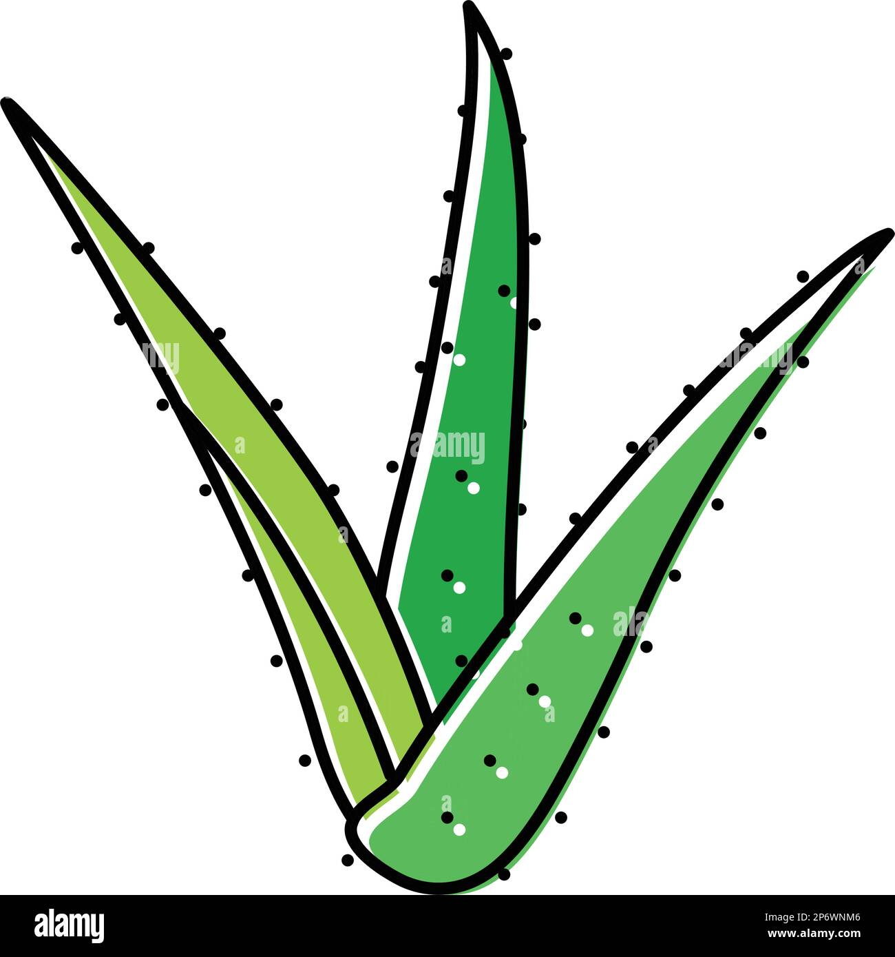 plant aloe vera color icon vector illustration Stock Vector Image & Art ...