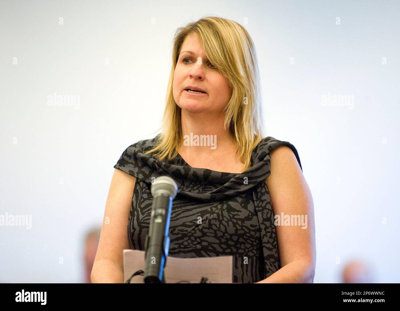 A.J. Egan, the widow of Thomas Egan, gives her victim impact statement