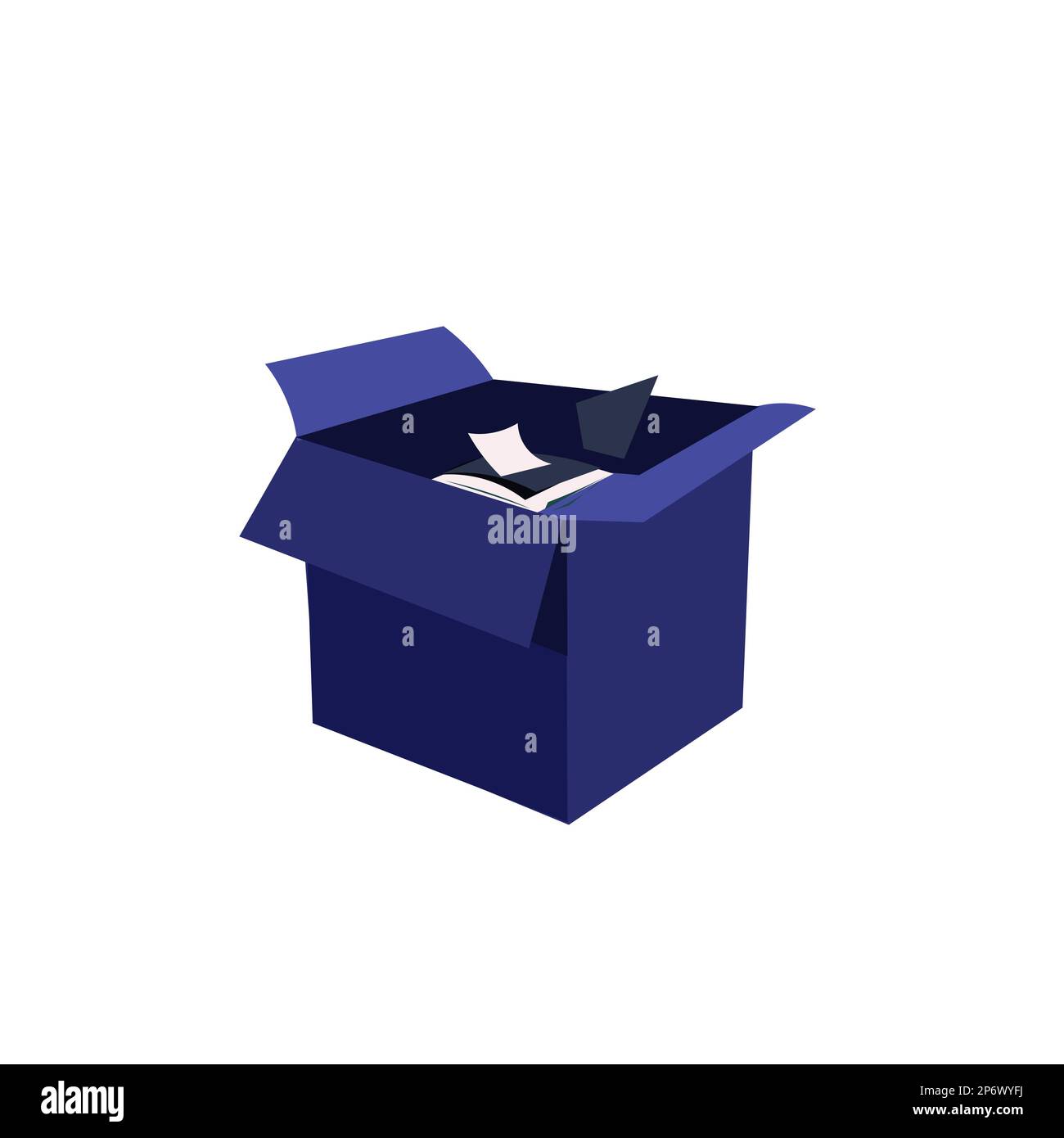 Vector illustration with school and office supplise laing on desk ...