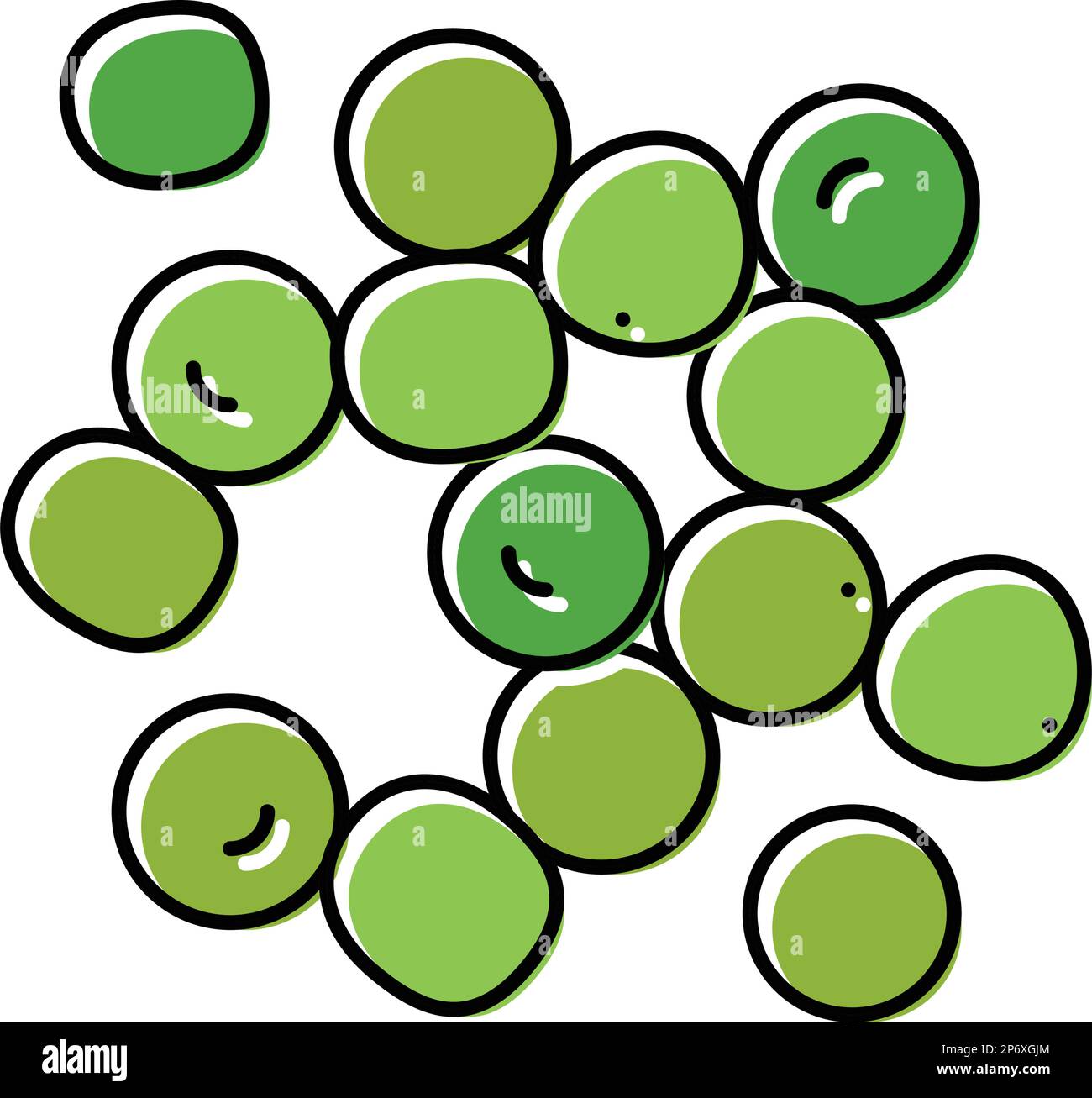 pea grain healthy color icon vector illustration Stock Vector Image ...