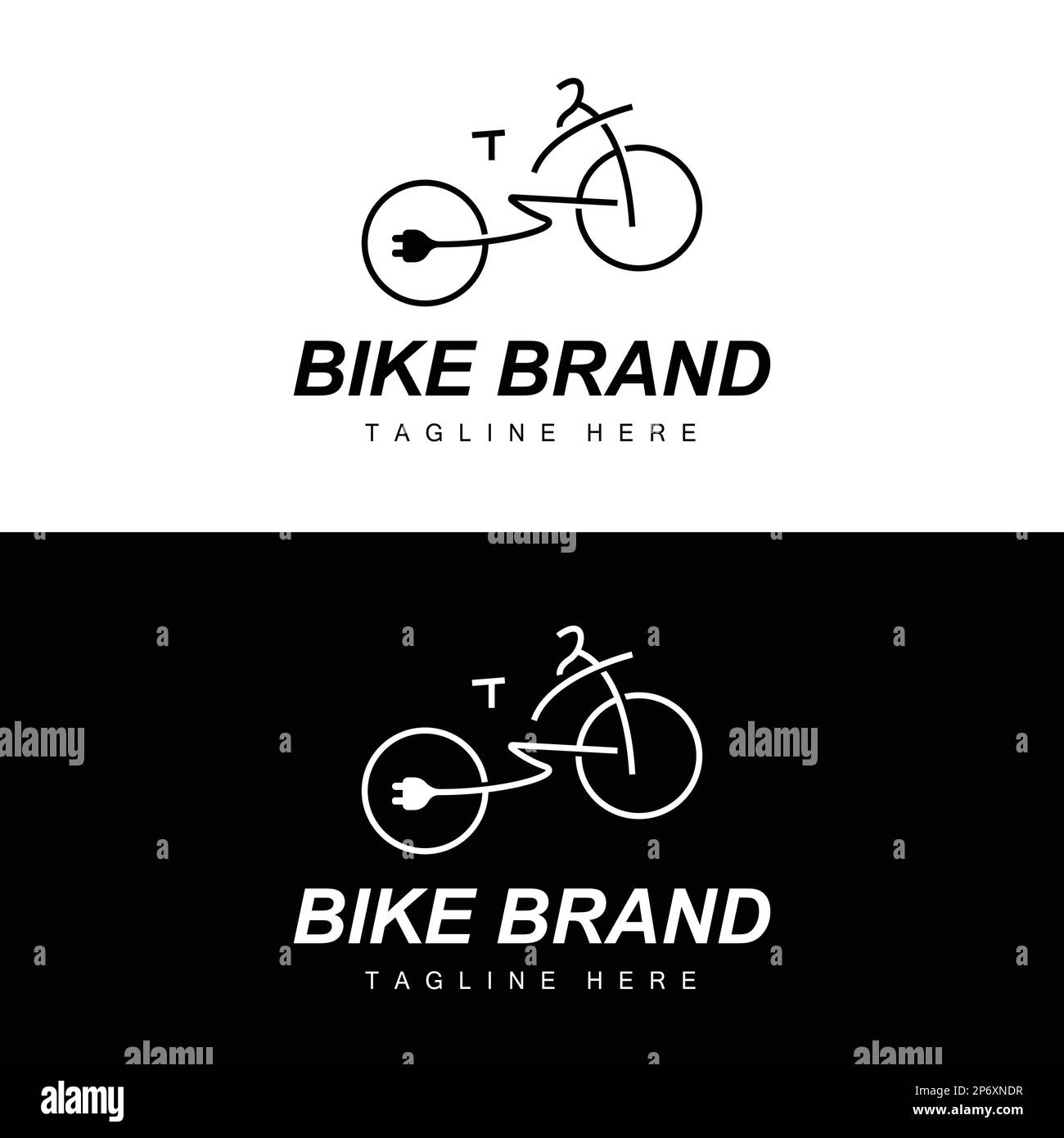 Bicycle Logo, Vehicle Vector, Bicycle Silhouette Icon, Simple Design