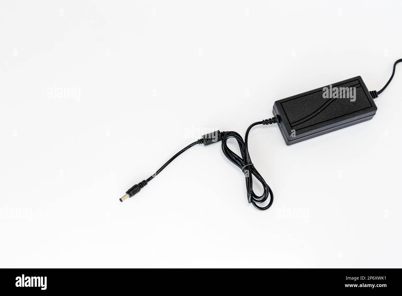 Laptop charger isolated on white background Stock Photo Alamy