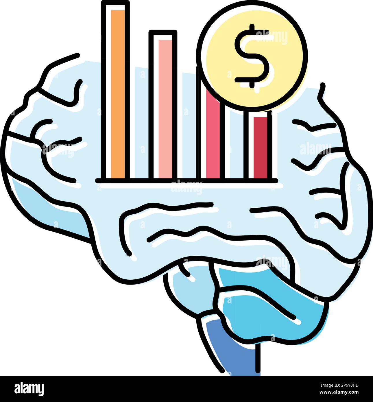business brain color icon vector illustration Stock Vector Image & Art ...